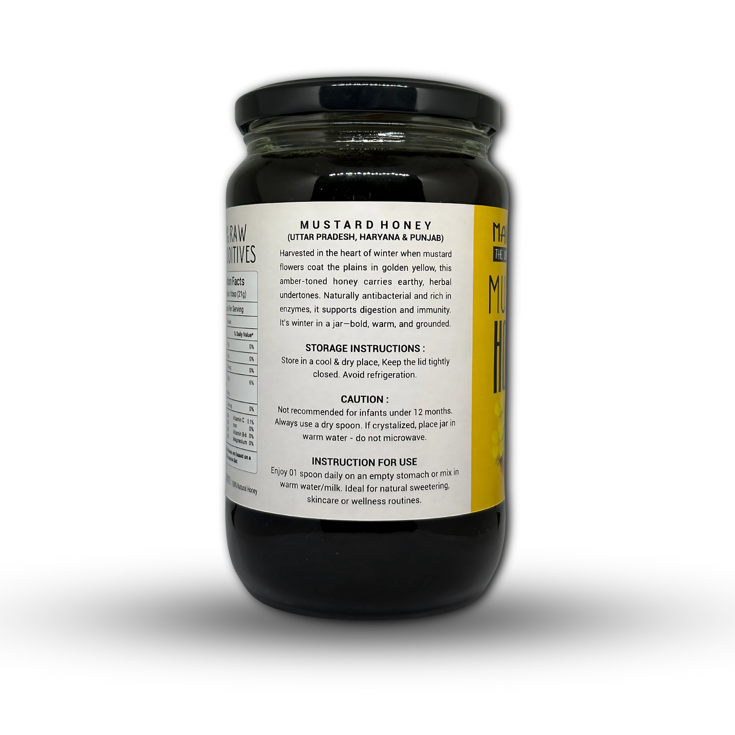 Raw Mustard Honey | North Indian Honey | 100% Pure Honey