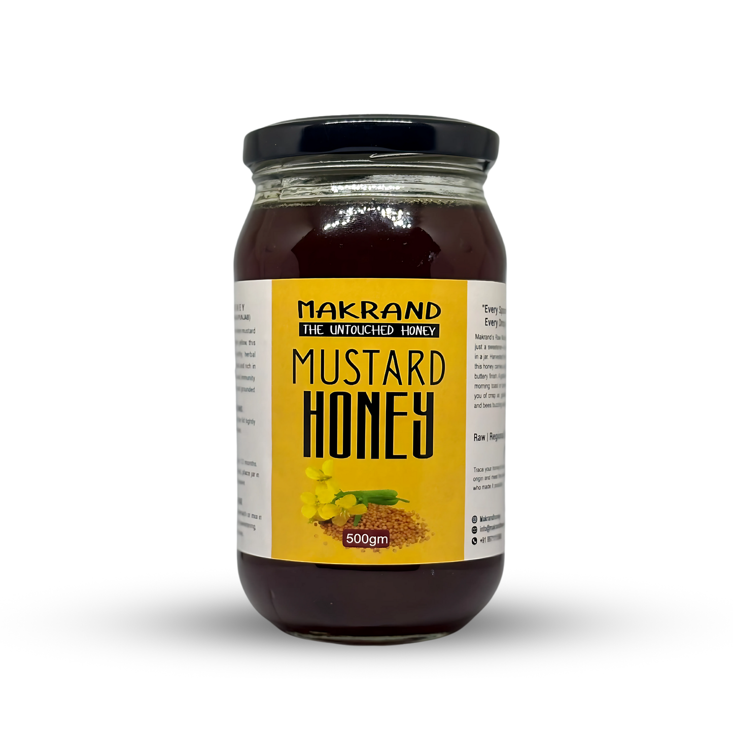 Raw Mustard Honey | North Indian Honey | 100% Pure Honey