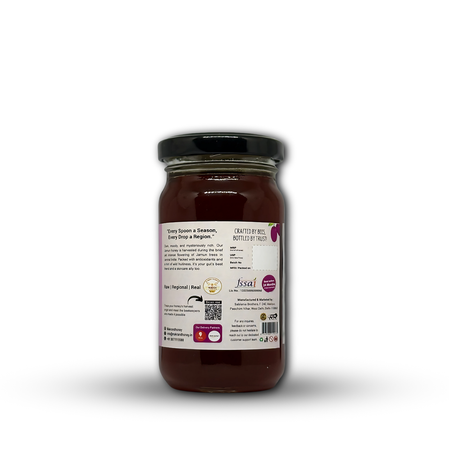 Raw Jamun Honey | Central India Honey | The Untouched Honey