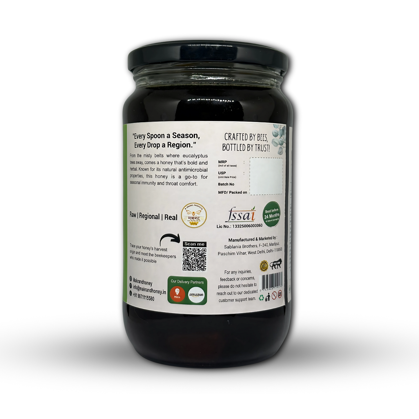 Raw Eucalyptus Honey | Wild Forest Honey | The Untouched Honey