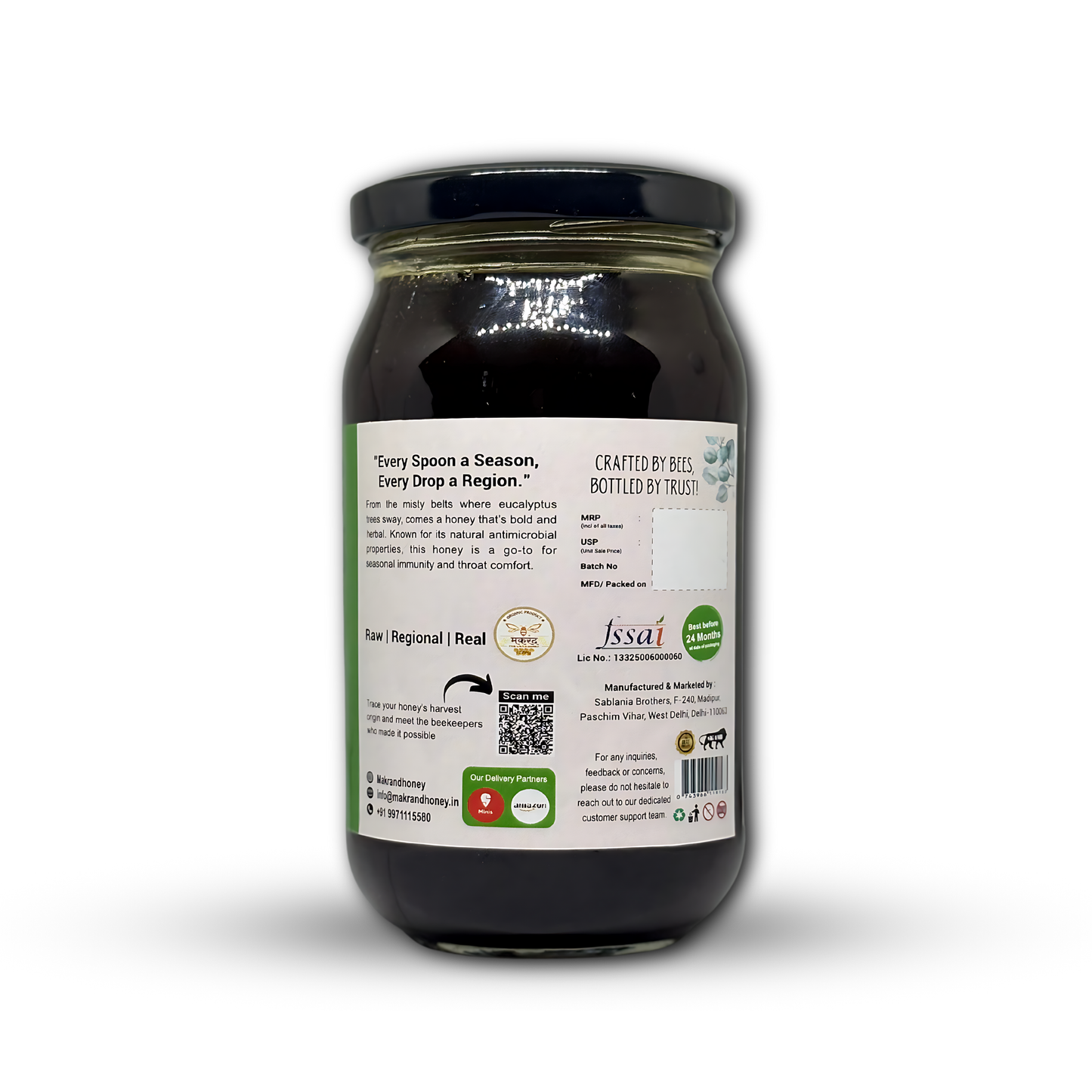 Raw Eucalyptus Honey | Wild Forest Honey | The Untouched Honey