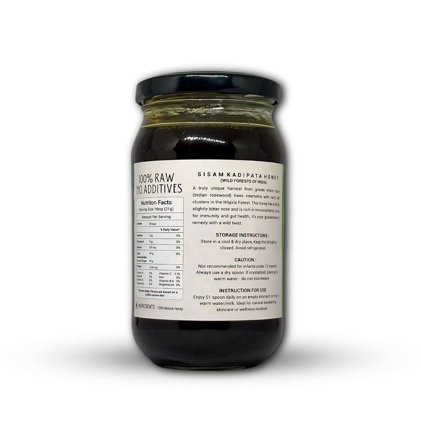 Raw Sisam Kadipatta Honey | South Indian Honey | The Untouched Honey