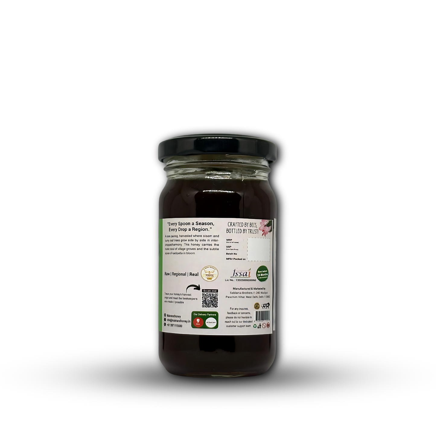 Raw Sisam Kadipatta Honey | South Indian Honey | The Untouched Honey