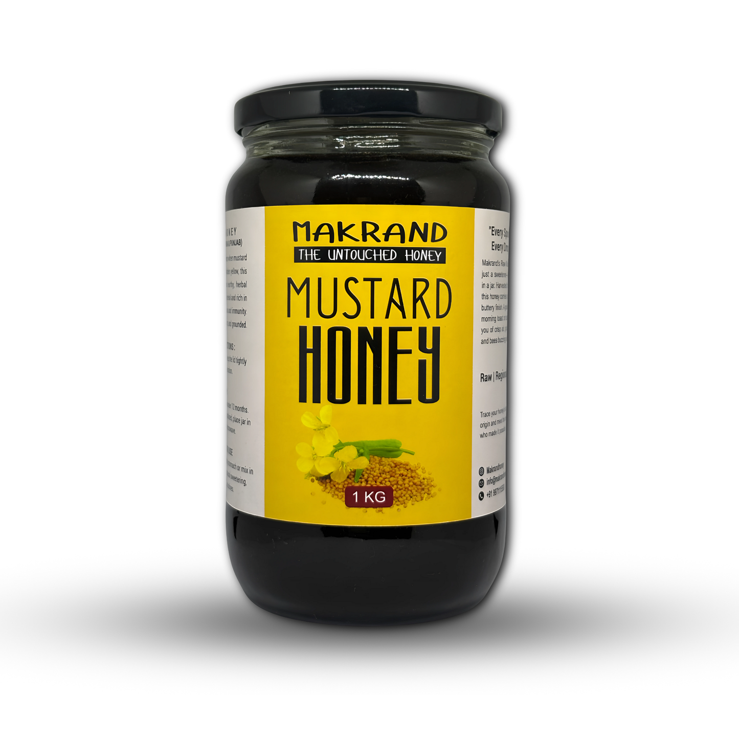 Raw Mustard Honey | North Indian Honey | 100% Pure Honey
