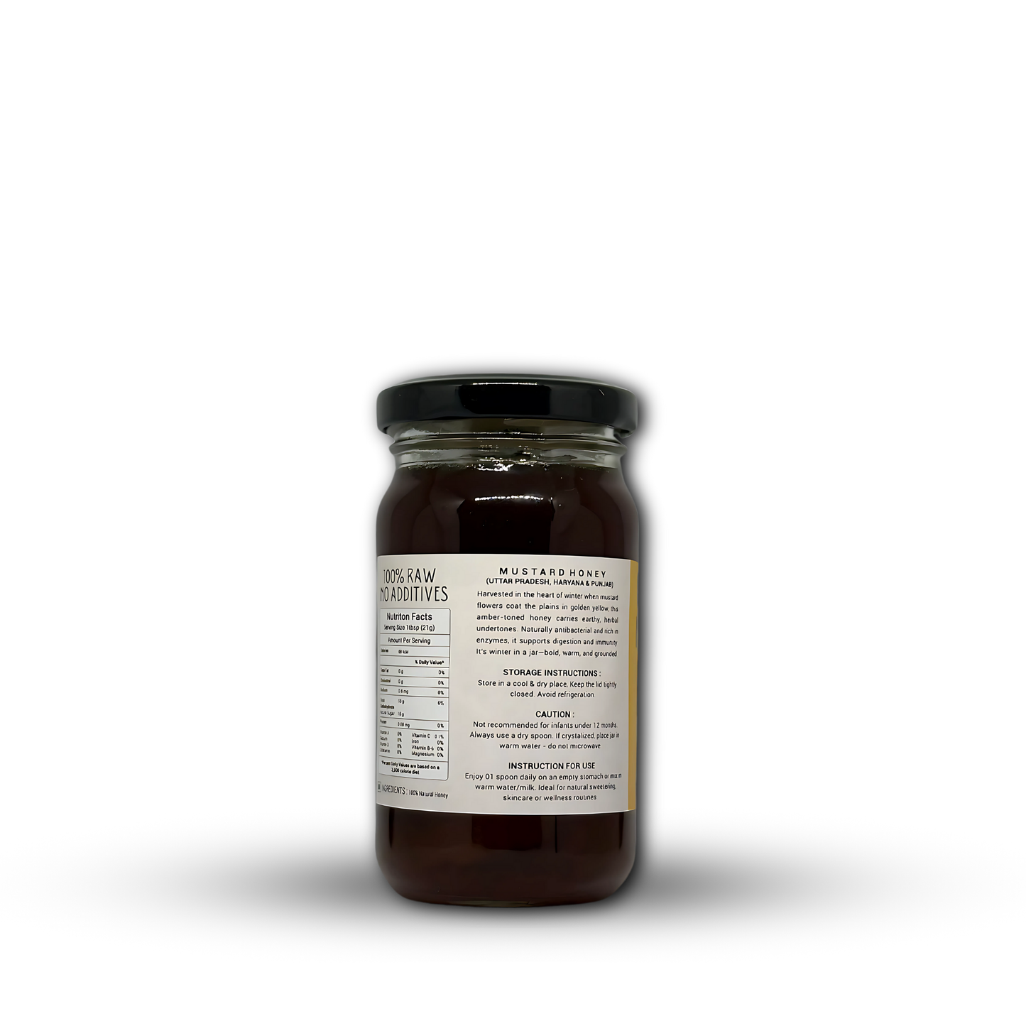 Raw Mustard Honey | North Indian Honey | 100% Pure Honey