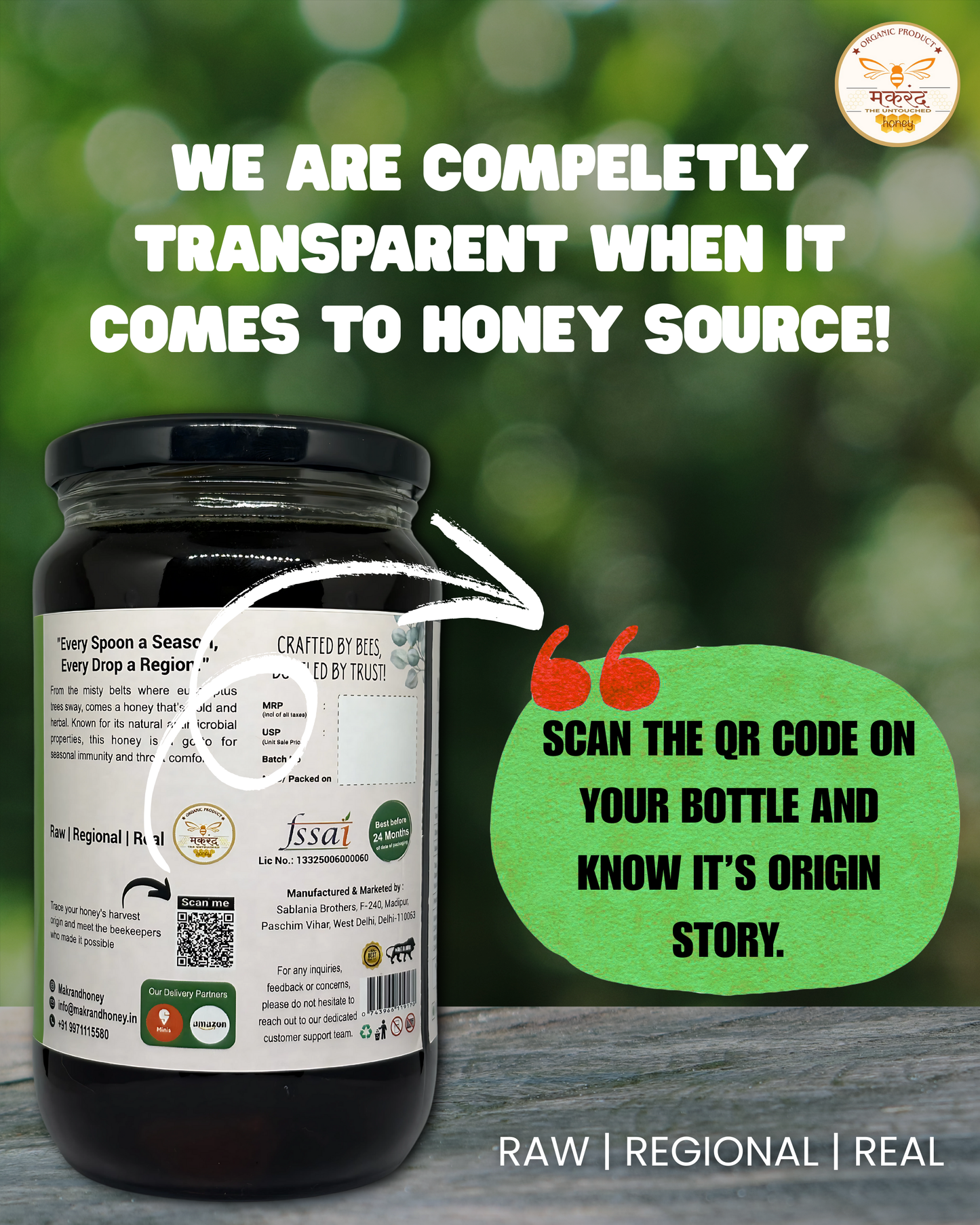 Raw Eucalyptus Honey | Wild Forest Honey | The Untouched Honey