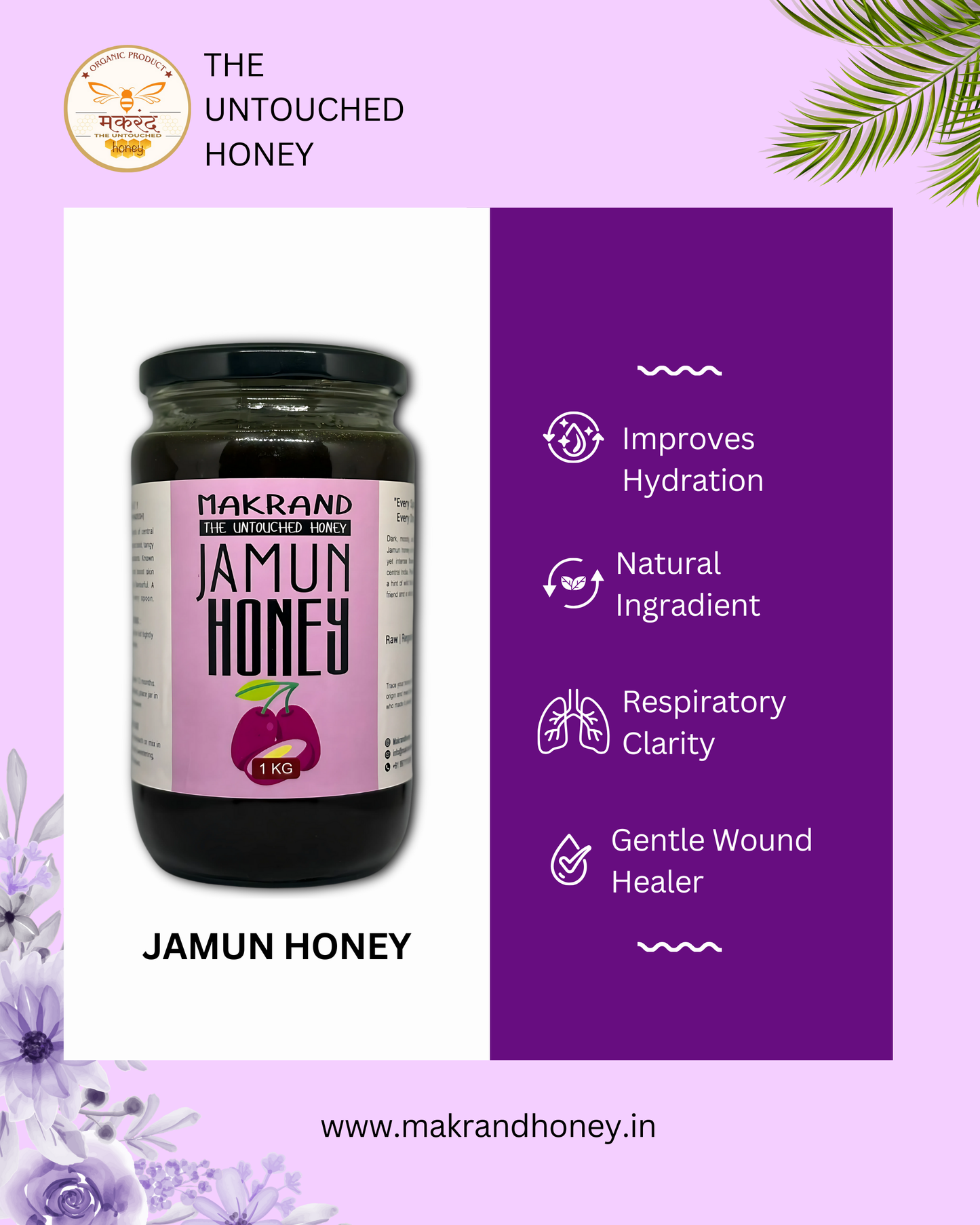 Raw Jamun Honey | Central India Honey | The Untouched Honey