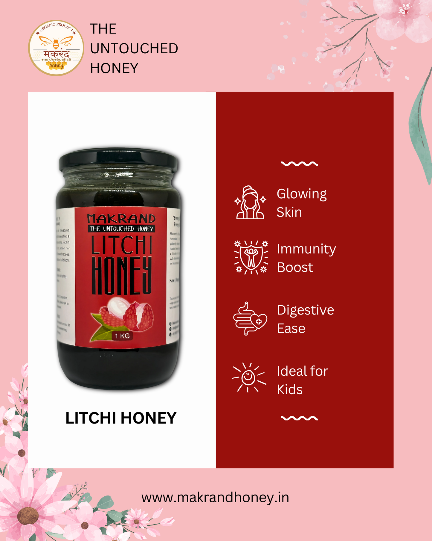 Raw Litchi Honey | North Indian Honey | The Untouched Honey
