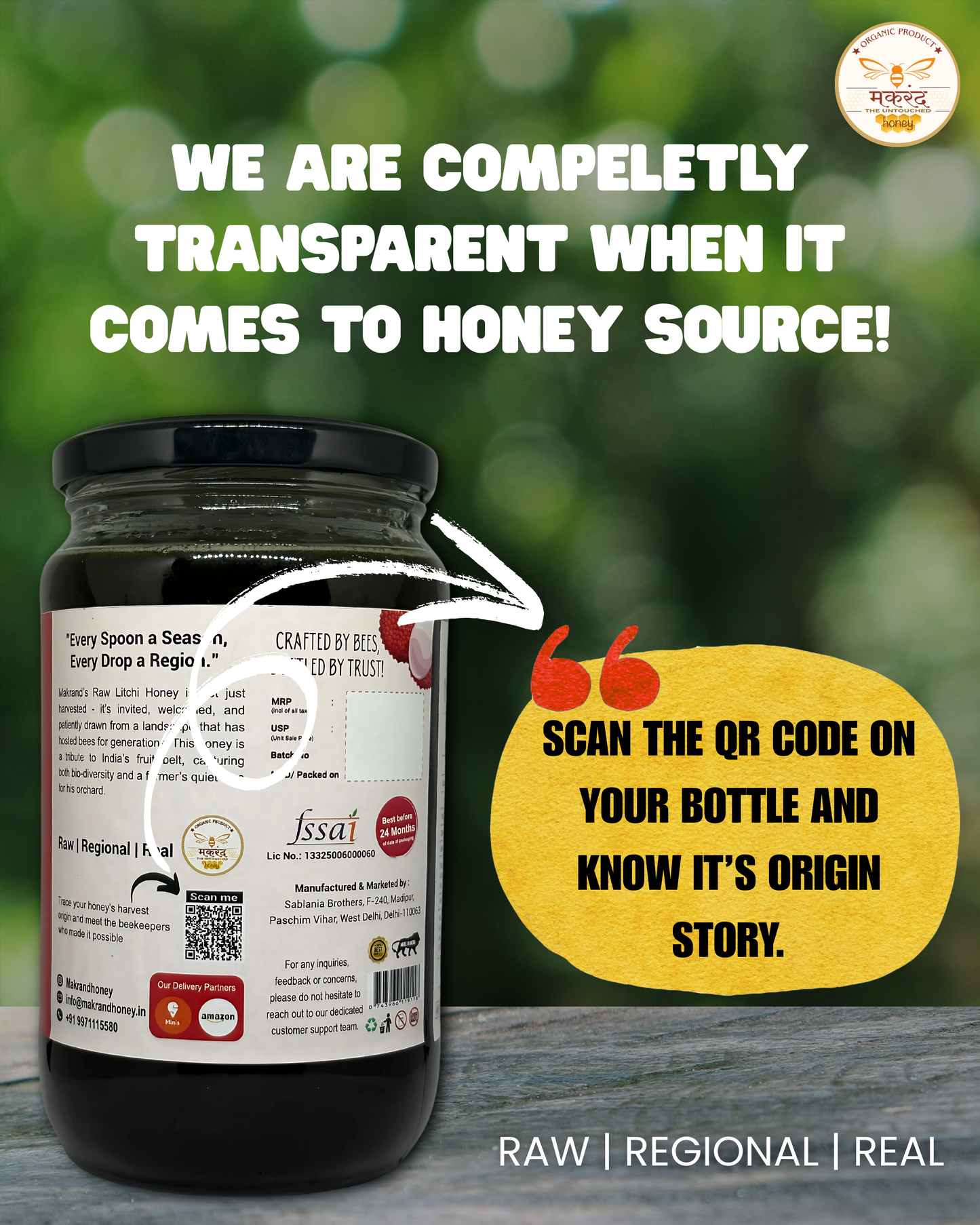 Raw Litchi Honey | North Indian Honey | The Untouched Honey