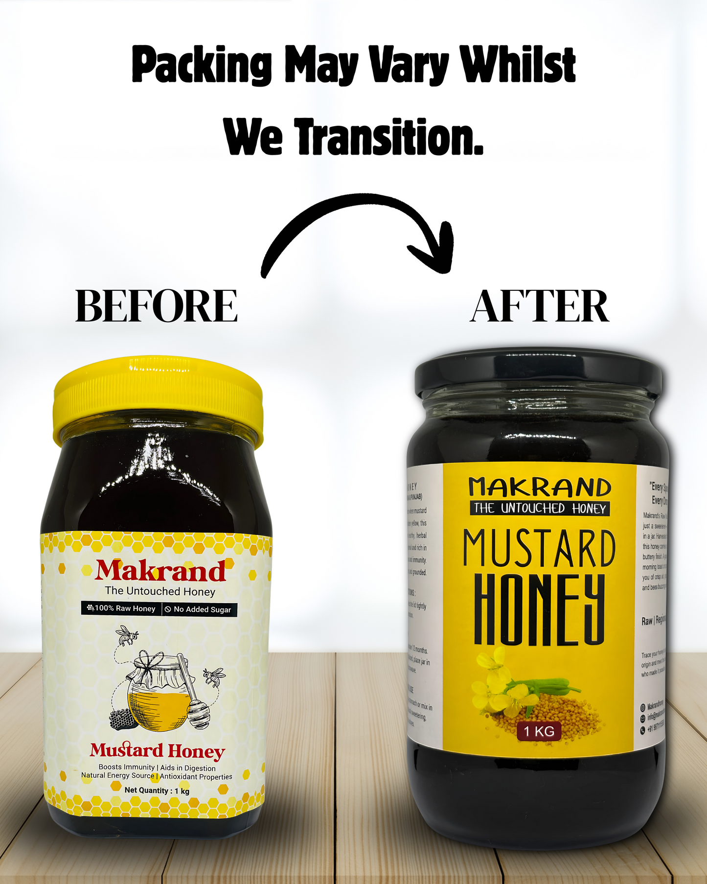 Raw Mustard Honey | North Indian Honey | 100% Pure Honey