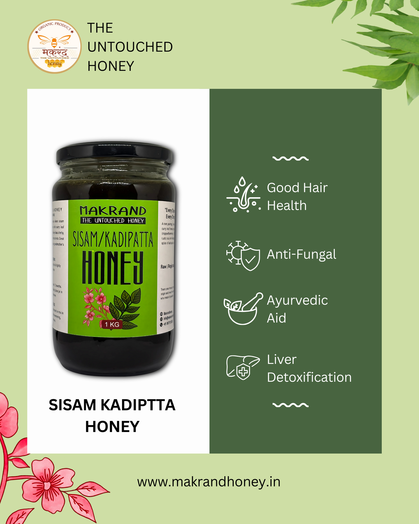 Raw Sisam Kadipatta Honey | South Indian Honey | The Untouched Honey