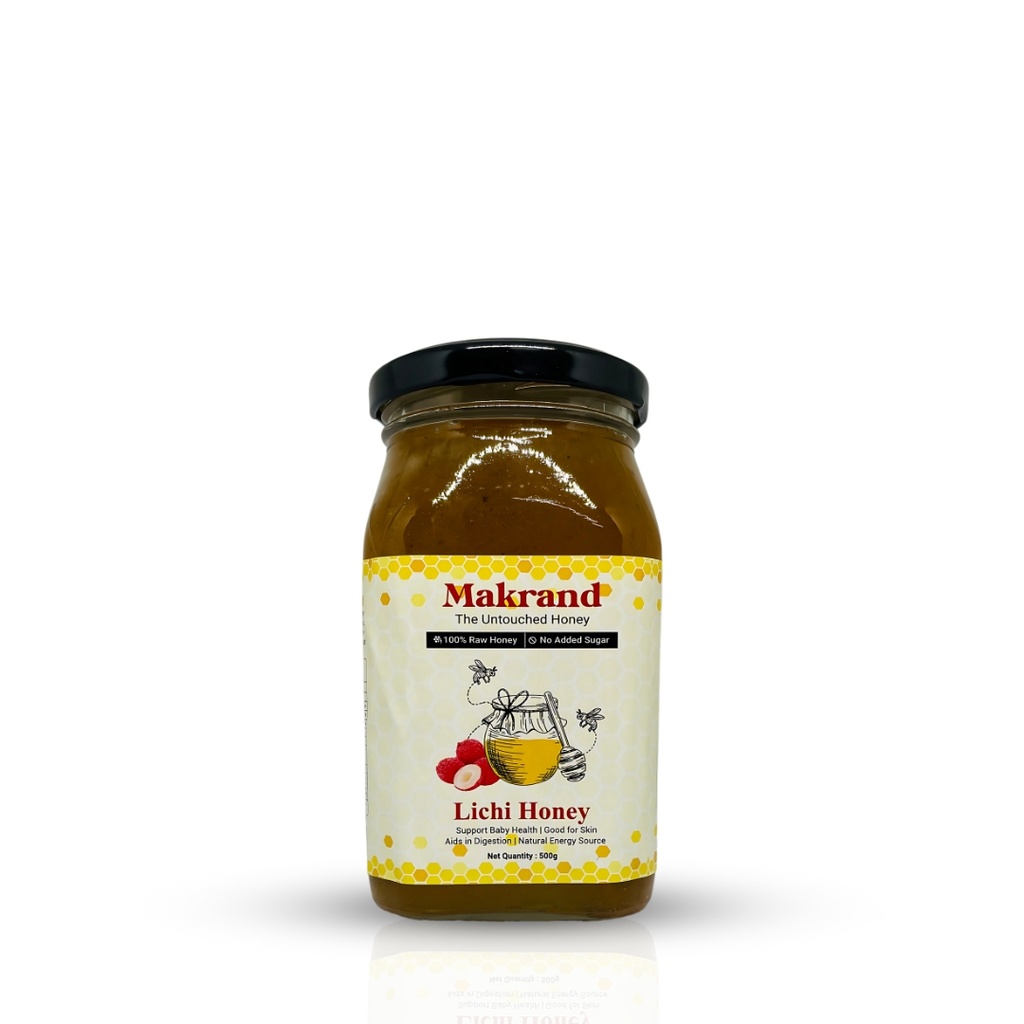 Raw Litchi Honey - 500 gm | North Indian Honey | The Untouched Honey