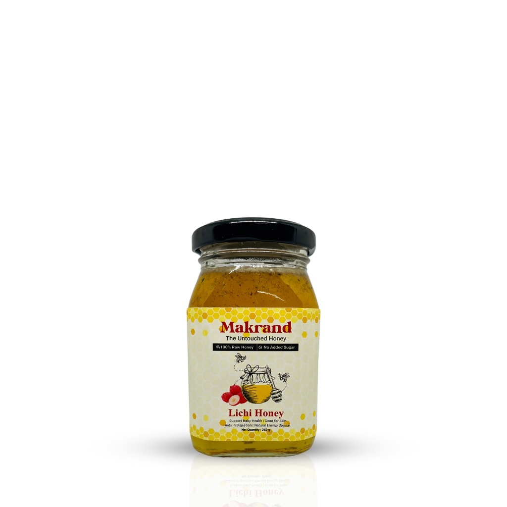 Raw Litchi Honey - 250 gm | North Indian Honey | The Untouched Honey